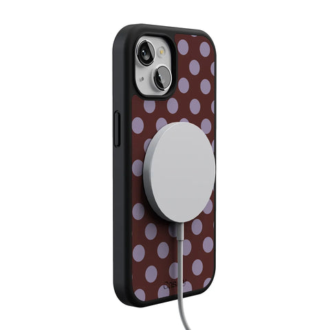 Spotted in SoHo | Burgundy Polka Dot Case