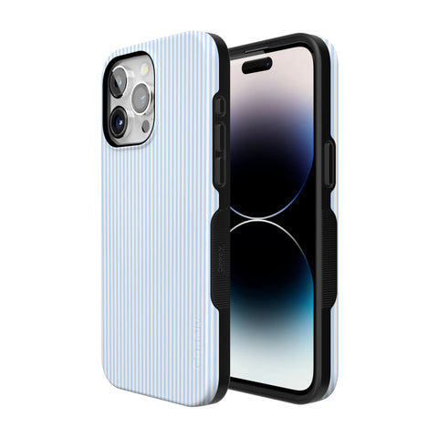 Stripes and the City | Light Blue Pinstripe Case