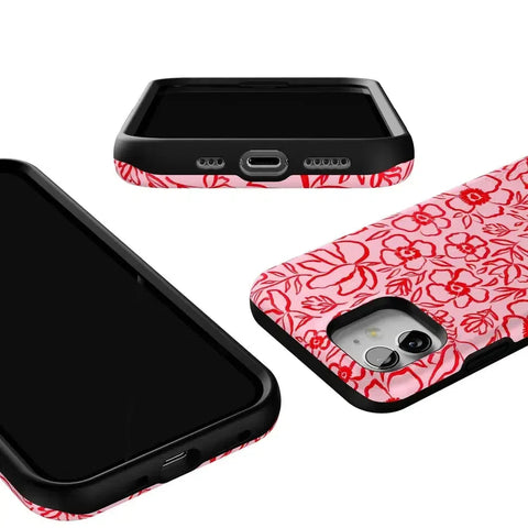 Blush Garden | Floral Doodle Case