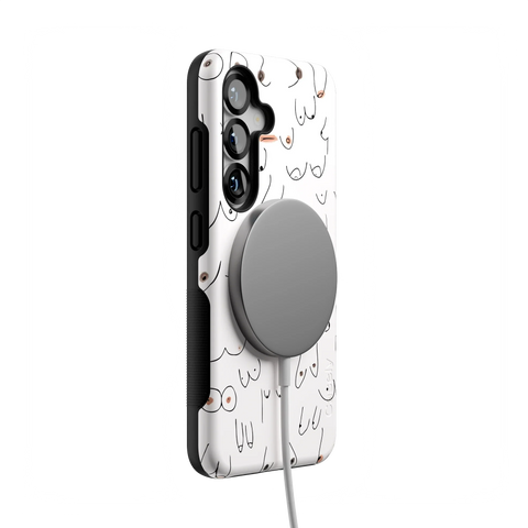 I'm With Her | Black & White Boobs Case