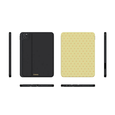 On the Dot | Yellow Polka Dot iPad Case