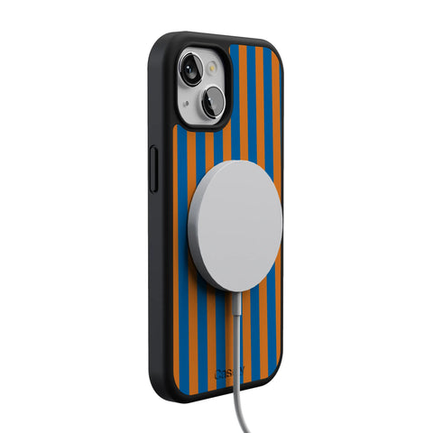 Go New York | Blue & Orange Stripes Case