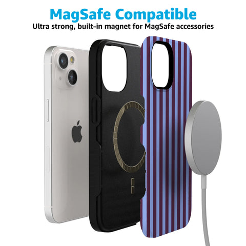 Perfect Stripes | Purple & Blue Stripes Case