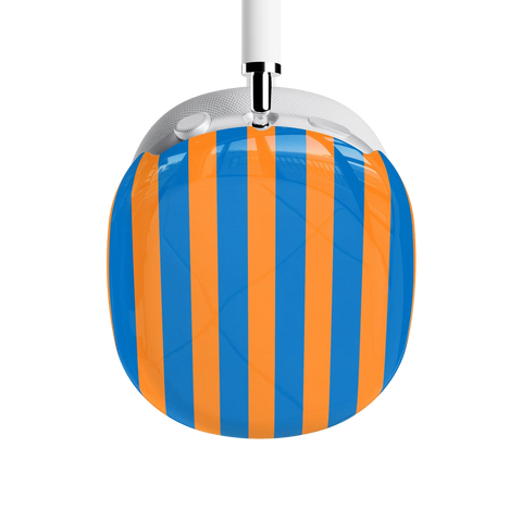 Go New York | Blue & Orange Stripes AirPods Max Case