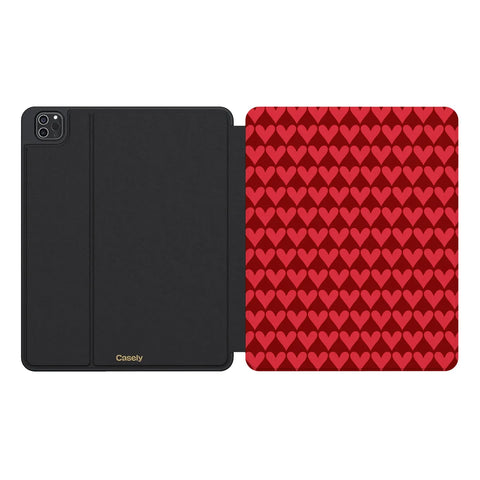 Crazy in Love | Red Hearts iPad Case