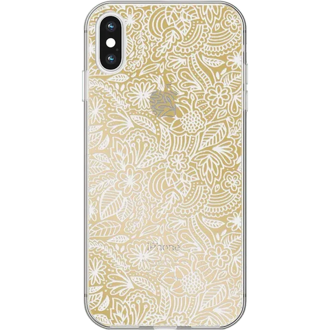 Floral Mandala | Rose Gold Clear Case