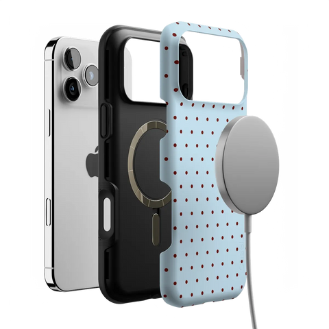On the Dot | Blue Polka Dot Case