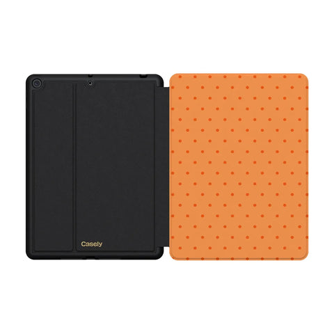 On the Dot | Orange Polka Dot iPad Case