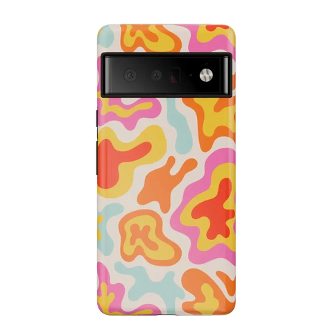 Tropical Color Splash | Abstract Retro Google Pixel Case