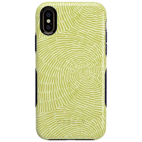 Swirl Away | Tea Green Geometric Case