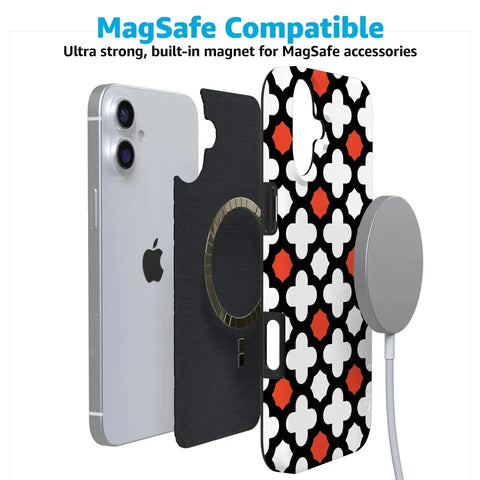Red Lattice Tile | High Contrast Design Case