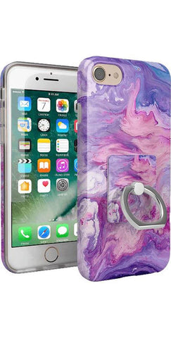 Tie Dying Over You | Purple Marble Phone Ring