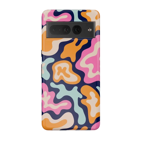 Midnight Color Splash | Abstract Retro Google Pixel Case