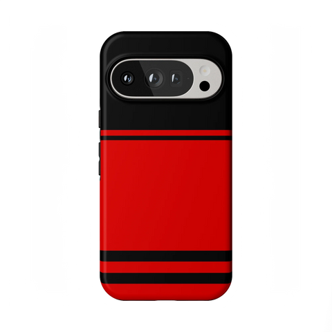 Storm Warning | Black & Red Stripes Case