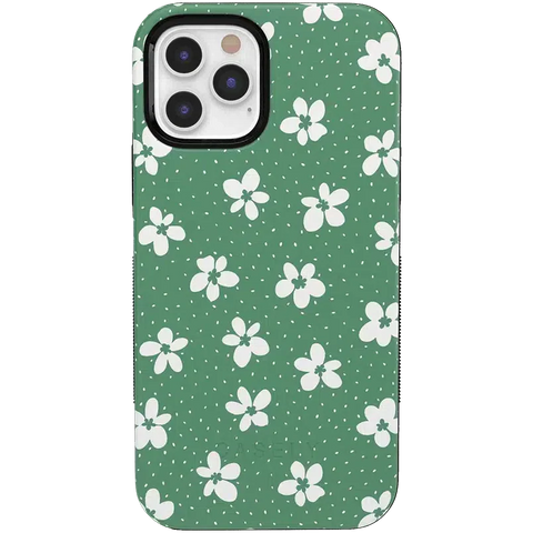 Flower My World | Jade Green Floral Case