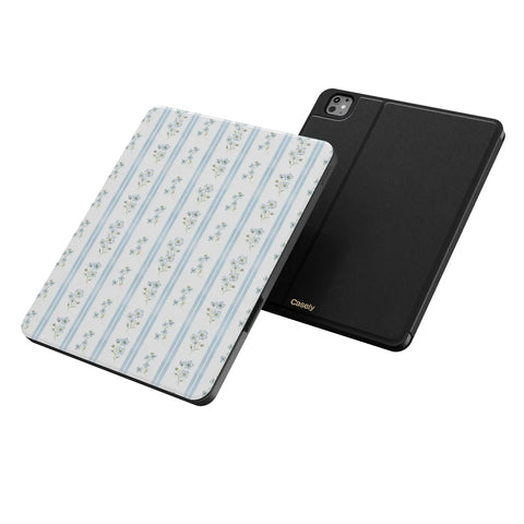 Cottage Stripe | Blue Floral iPad Case
