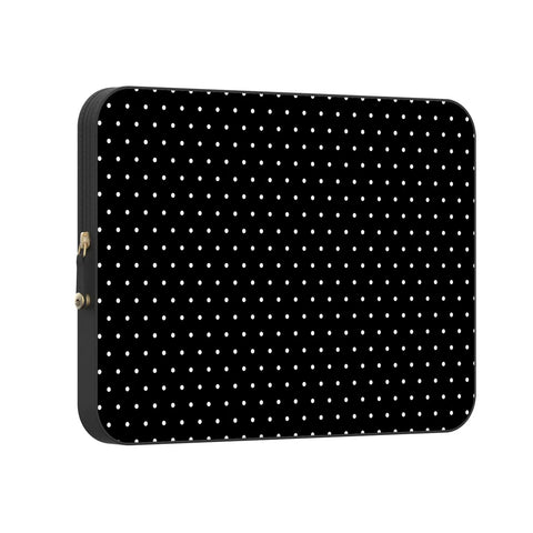On the Dot | White Polka Dot Laptop Case