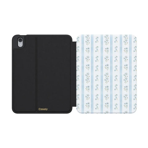 Cottage Stripe | Blue Floral iPad Case