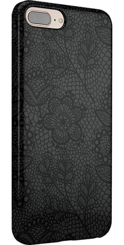 Lace Me Up | Black Floral Case