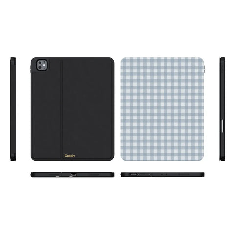 Pastel Picnic | Blue Gingham iPad Case