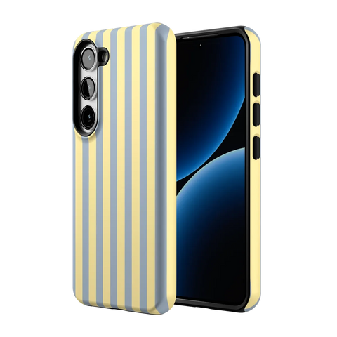 Coastline Stripes | Blue & Yellow Case