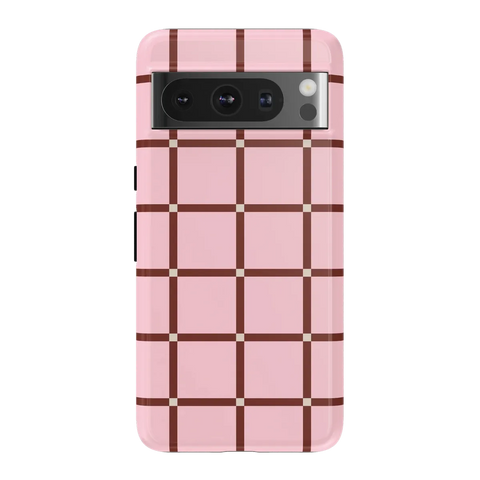 Uptown Gridlock | Pink Checkerboard Case