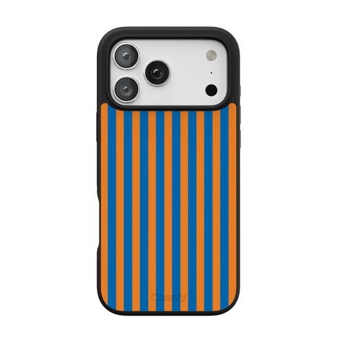Go New York | Blue & Orange Stripes Case