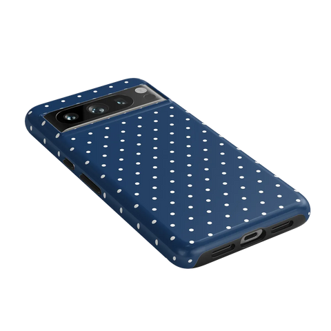 On the Dot | Navy Polka Dot Case