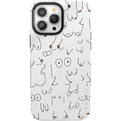 I'm With Her | Black & White Boobs Case
