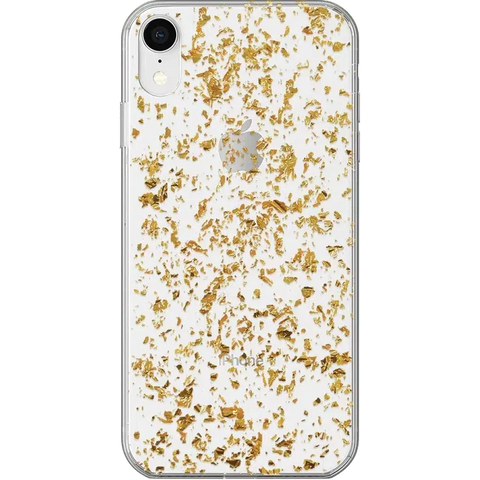 Morning Sparkle | Rose and Gold Flaked Clear Case