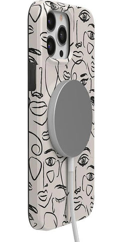 We're All Human | Minimal Face Art Case