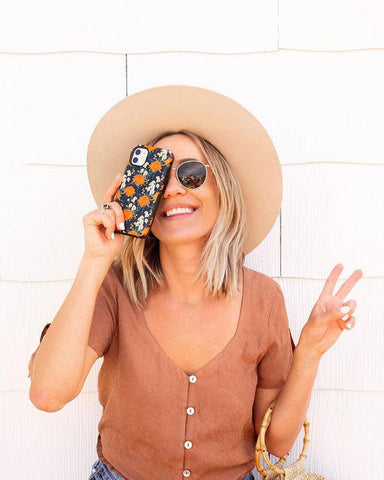 Off Tropic Floral | Exotic Orange Flower Case