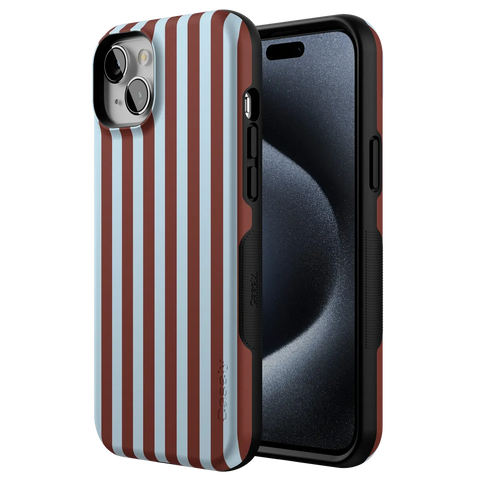 Sunday in Brooklyn | Blue Stripes Case