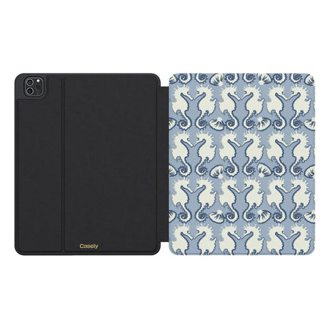 Seahorse Drift | Coastal Blues iPad Case