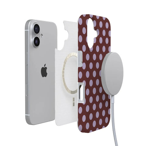 Spotted in SoHo | Burgundy Polka Dot Case