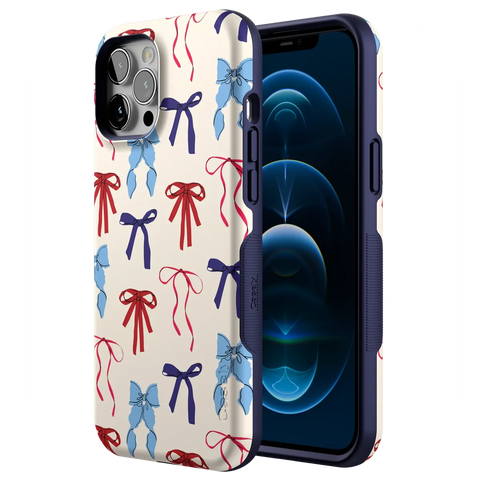 American Girlie | Red White & Blue Bows Case