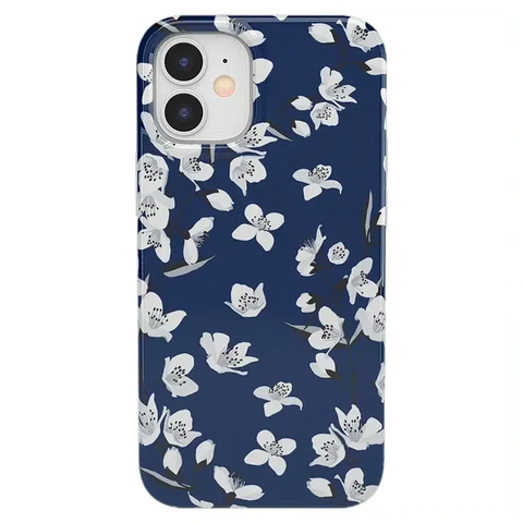 Floral Forest | Navy Cherry Blossom Floral Case