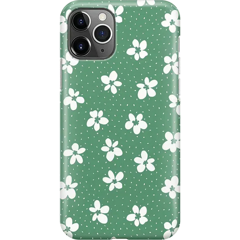Flower My World | Jade Green Floral Case