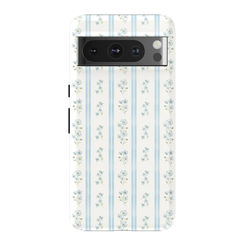 Cottage Stripe | Blue Floral Case