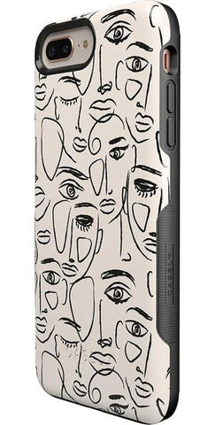 We're All Human | Minimal Face Art Case