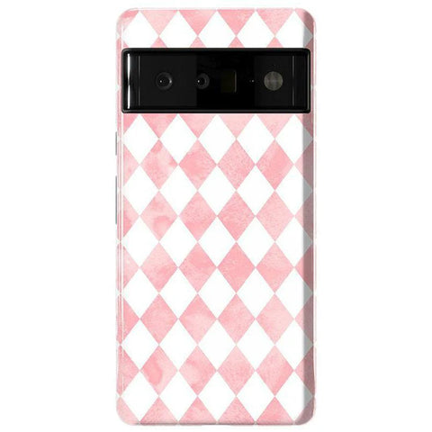 Queen of Diamonds | Pink Watercolor Case