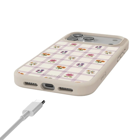 Meadow Check | Floral Gingham Case