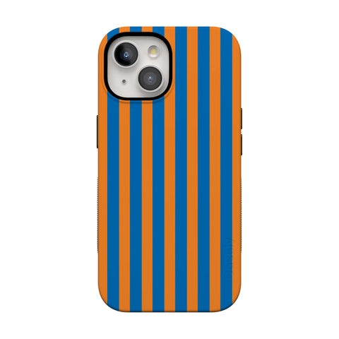 Go New York | Blue & Orange Stripes Case