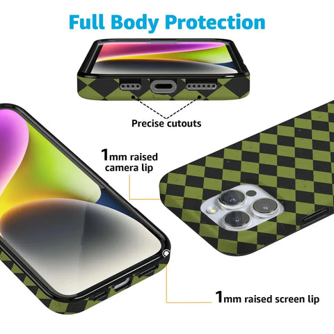 Wicked Hex | Green Checkered Case