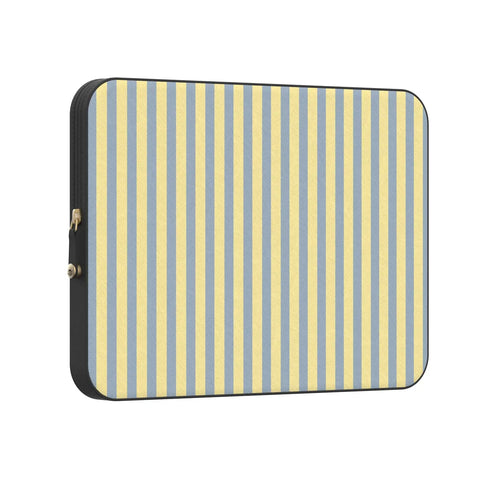 Coastline Stripes | Blue & Yellow Laptop Case