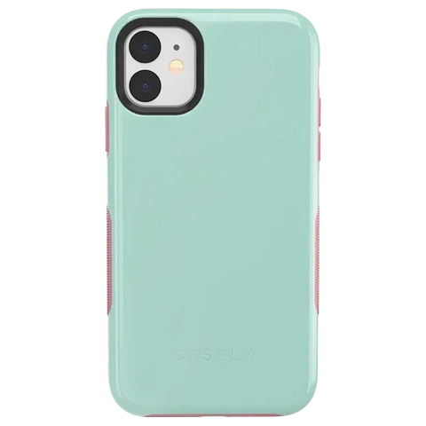 Mint Green on Pink | Ultra-Protective Bold Case