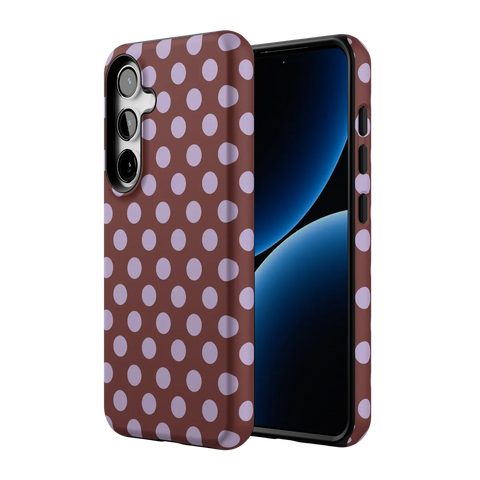 Spotted in SoHo | Burgundy Polka Dot Case