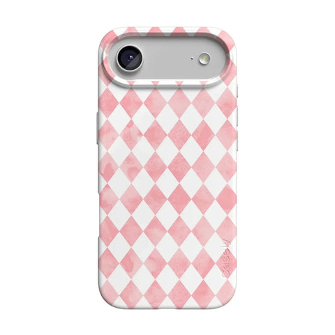 Queen of Diamonds | Pink Watercolor Case