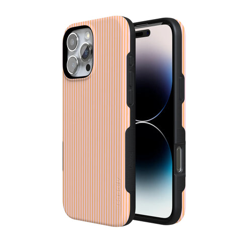 Stripes and the City | Orange & Pink Pinstripe Case