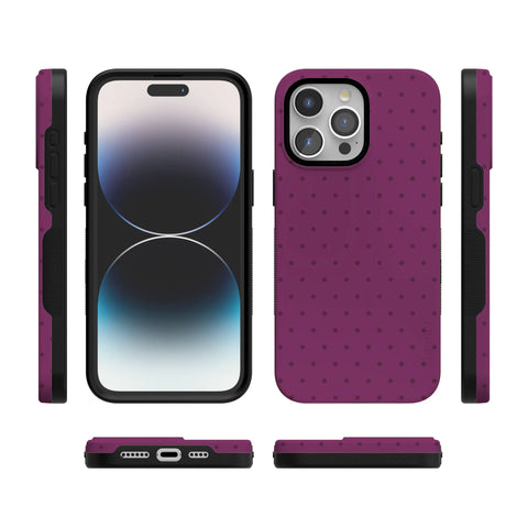 On the Dot | Plum Polka Dot Case